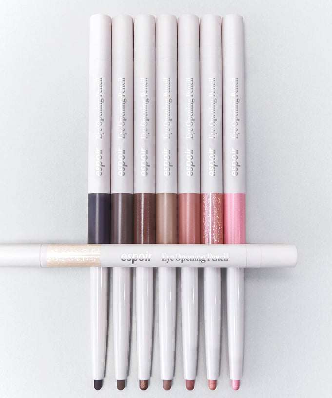 ESPOIR Eye opening pencil in assorted shades, beauty makeup product.