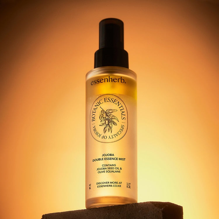 ESSENHERB Jojoba Double Essence Mist 97ml bottle on display