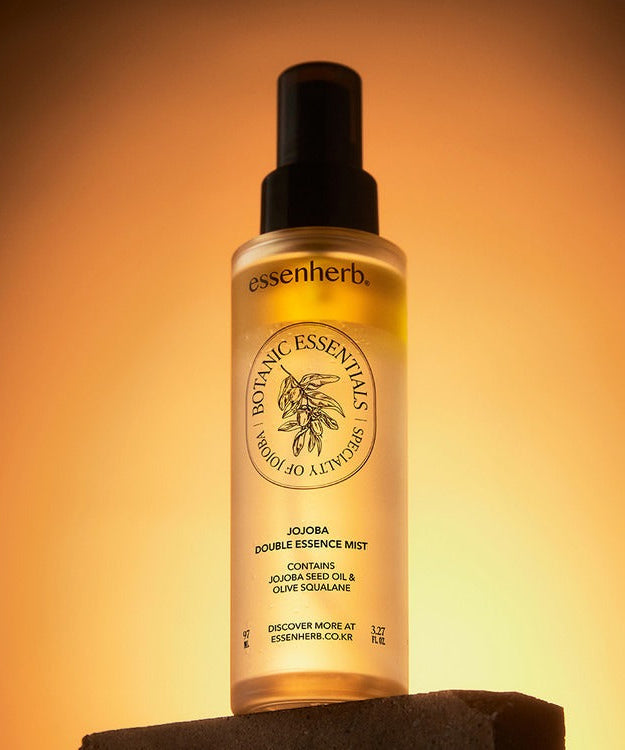 ESSENHERB Jojoba Double Essence Mist 97ml bottle on display