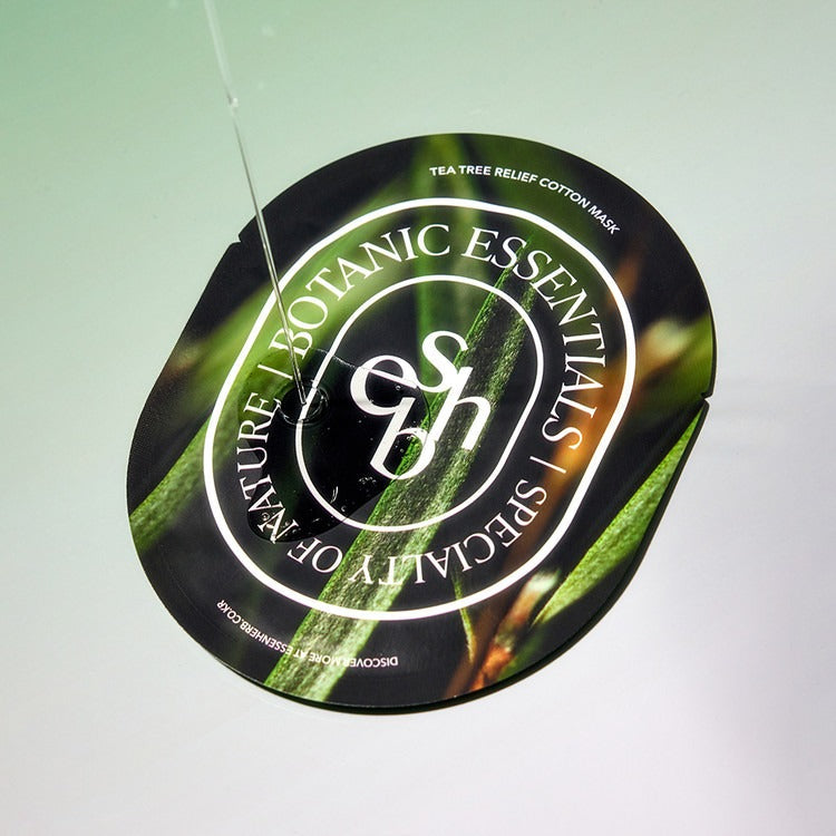 ESSENHERB  Tea Tree Relief Cotton Mask 5EA