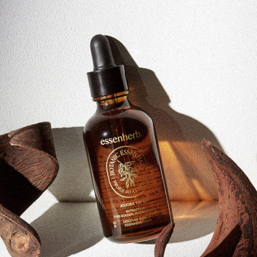 ESSENHERB Vegan Jojoba 100% Oil Unrefined Cold-Pressed 60ml