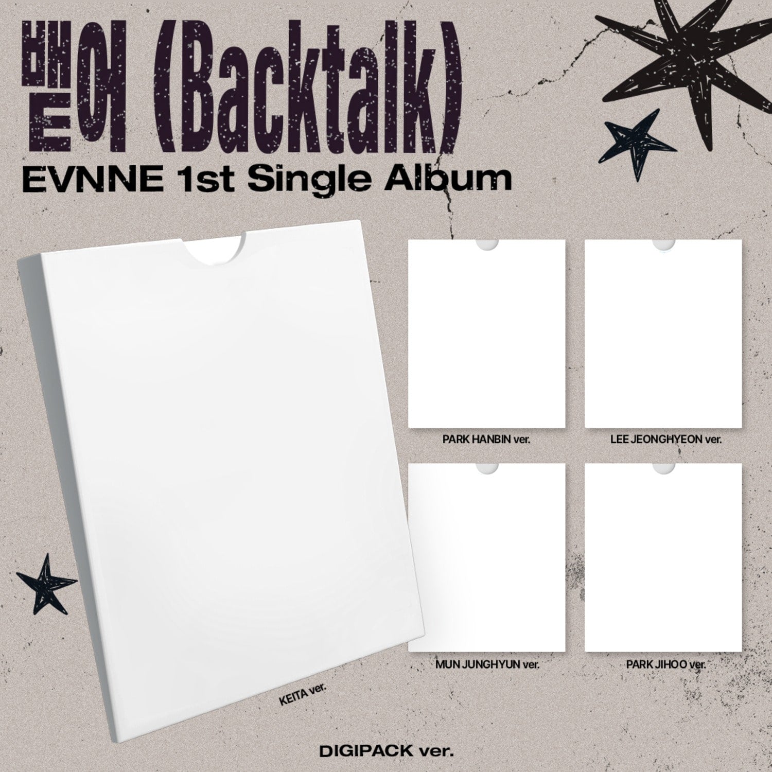 EVNNE - [Backtalk] (DIGIPACK ver.) (Random 1 of 5) - Kpop Al | Kool Seoul - Buy Kpop Albums Online