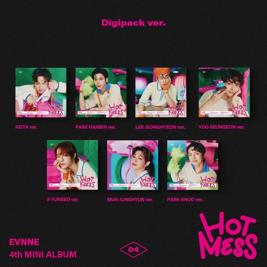 Evnne - [Hot Mess] (デジパック Ver.)(全7種よりランダム1種) - Kpop アルバム