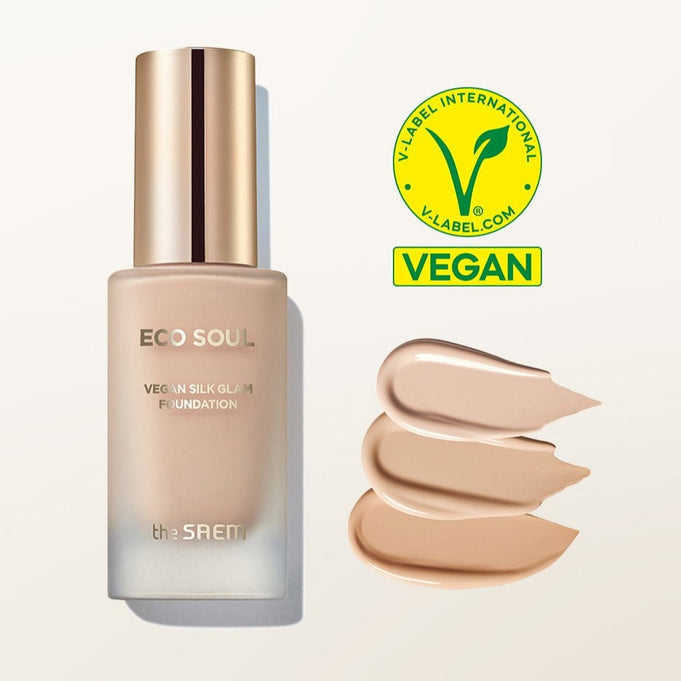 THE SAEM Eco Soul Vegan Silk Glam Foundation 30ml | Kool Seoul