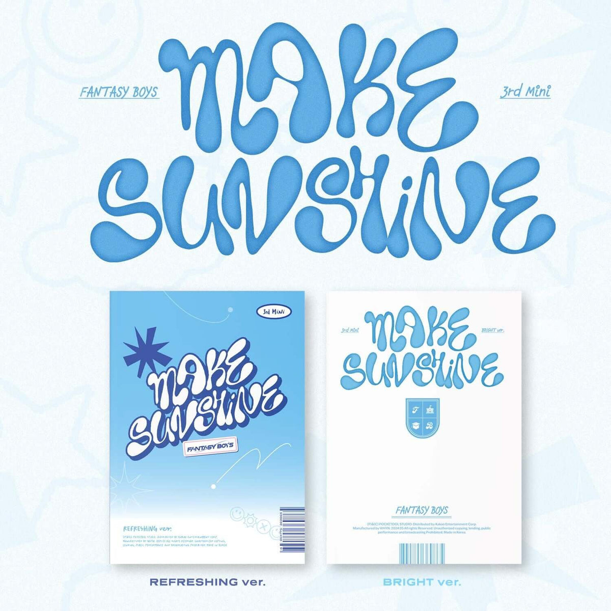 FANTASY BOYS - 3rd MINI ALBUM [MAKE SUNSHINE] (Set of 2) - K | Kool Seoul - Buy Kpop Albums Online