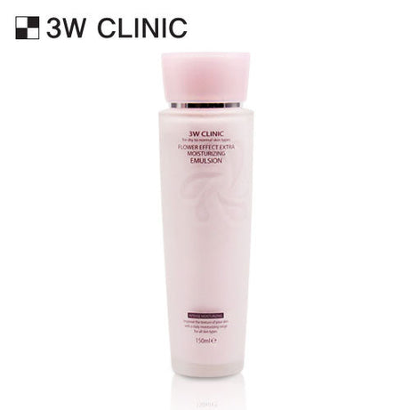 3W CLINIC Flower Effect Extra Moisturizing Emulsion 150ml