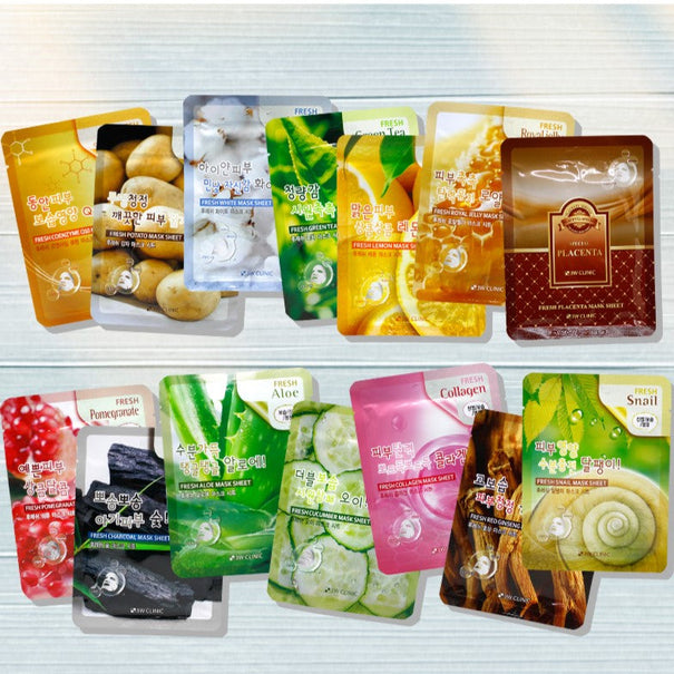 3W CLINIC Fresh Mask Sheet 1+1 available on Koolseoul.com, your Korean Eshop from Seoul !