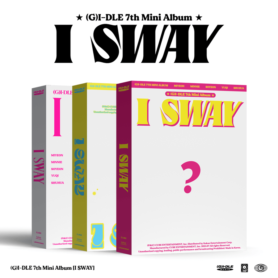 (G)I-DLE - 7th Album [I Sway] (Wind Ver. / Wave Ver. / Beat Ver.) (ランダム) - Kpop アルバム