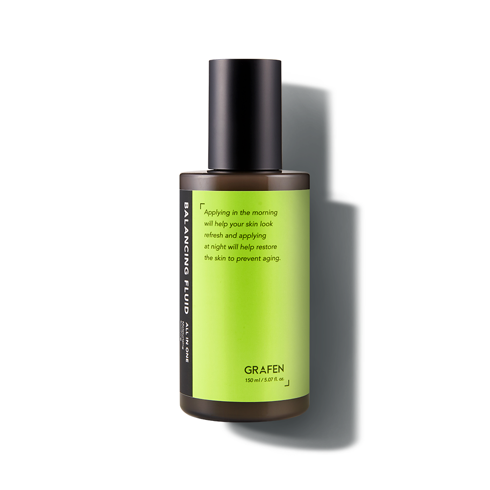 GRAFEN Calming Green Lotion 160ml bottle on white background, Gentleman Korea Korean skincare for men, calming green lotion product image