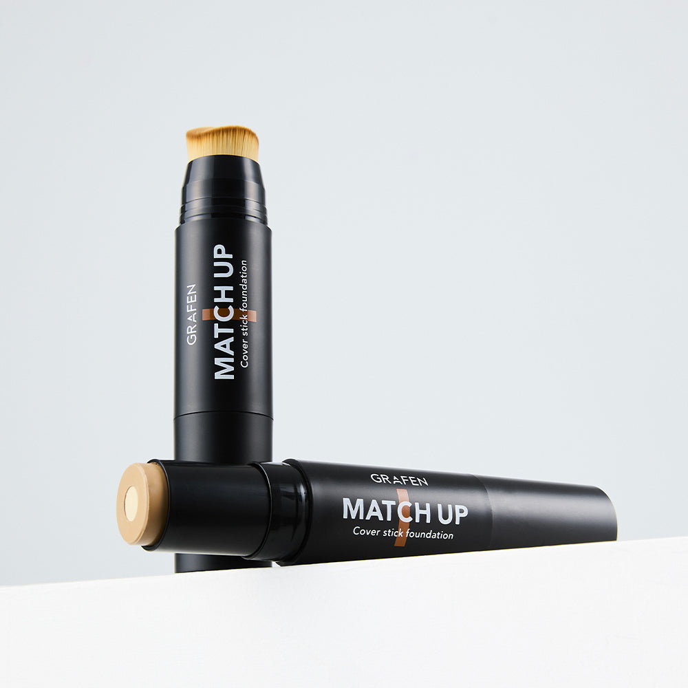 GRAFEN Match Up Cover Stick Foundation 12g by Gentleman Korea – portable stick foundation for men, natural coverage and quick touch-ups