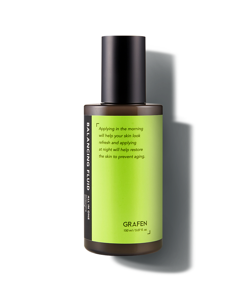 GRAFEN Calming Green Lotion 160ml bottle on white background, Gentleman Korea Korean skincare for men, calming green lotion product image
