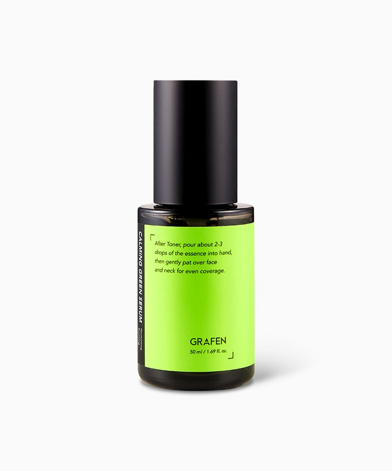 GRAFEN Calming Green Serum 50ml bottle on white background Gentleman Korea Korean skincare for men