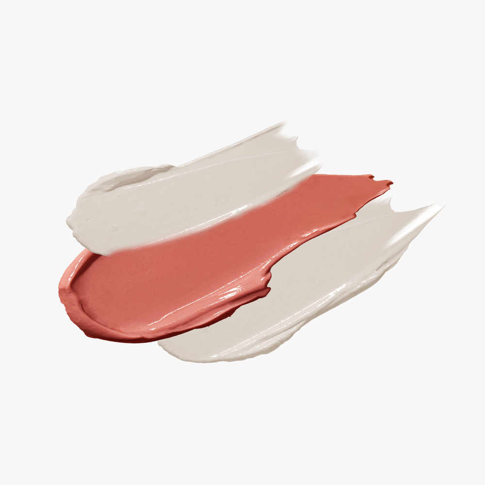 GRAFEN Triple Lip 3.9g - Gentleman Korea 남성용 립밤 컬러 스와치, 매트 코랄 픽셀 텍스처