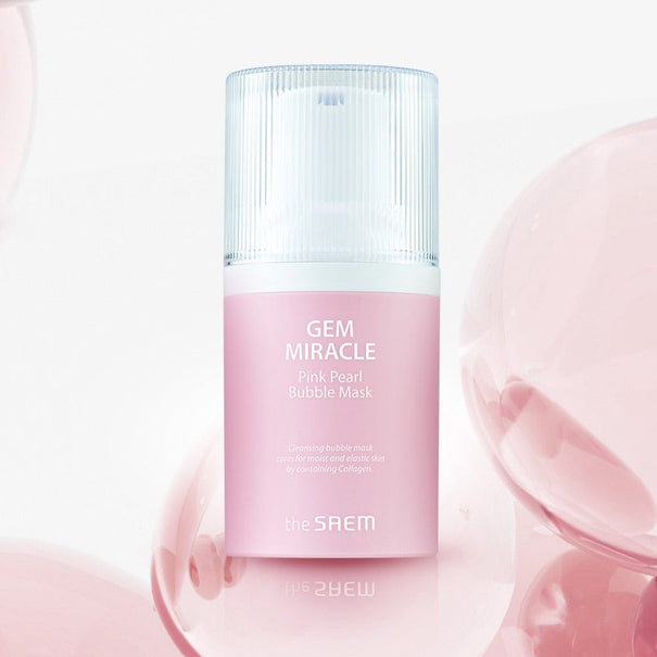 THE SAEM Gem Miracle Pink Pearl Bubble Mask 50g available on Koolseoul.com, your Korean Eshop from Seoul !