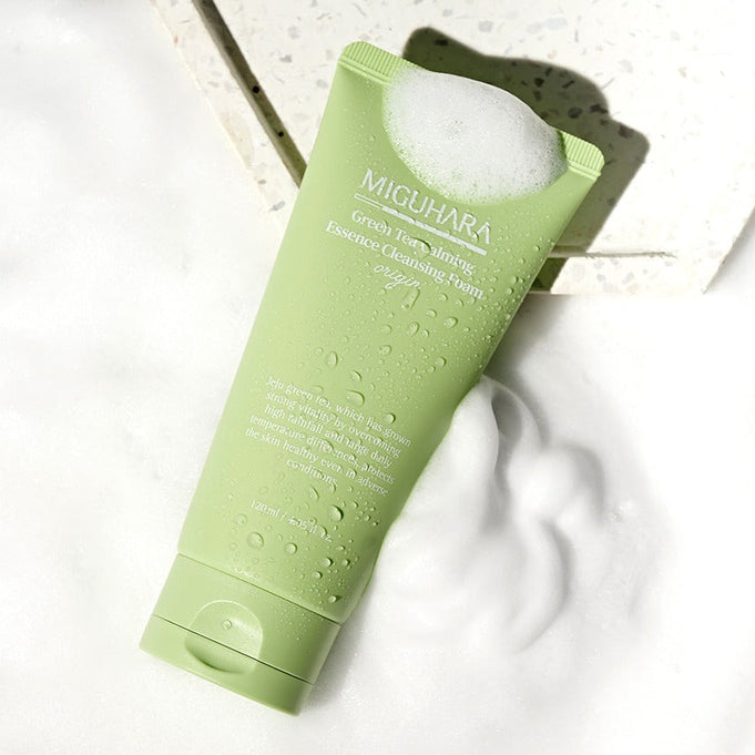 MIGUHARA Green Tea Calming Essence Cleansing Foam Origin 120ml | Kool Seoul