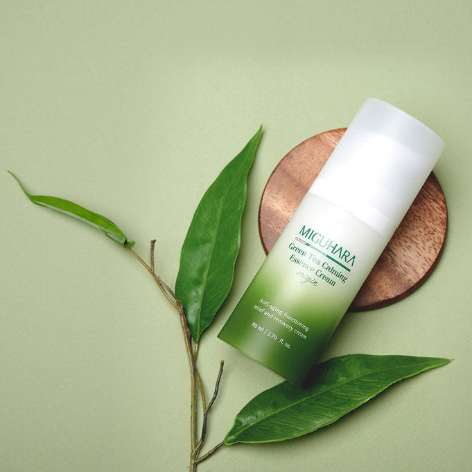 MIGUHARA Green Tea Calming Essence Cream Origin 80ml | Kool Seoul