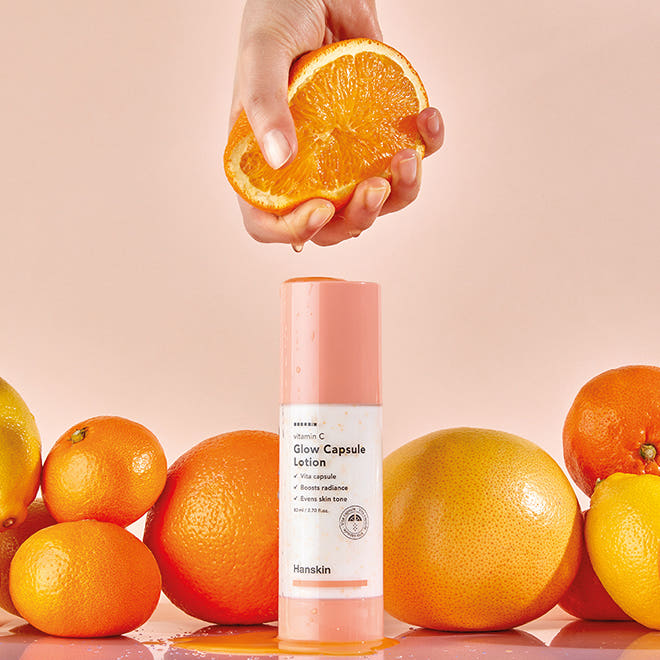 Hanskin Vitamin C Glow Capsule Lotion 80ml