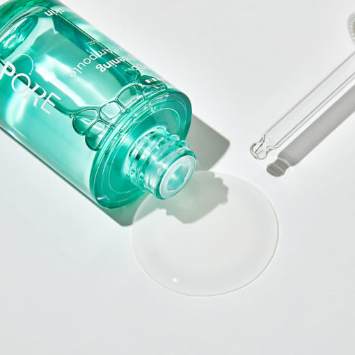 HANSKIN Magic Tightening Pore Ampoule 30ml bottle with dropper on white background