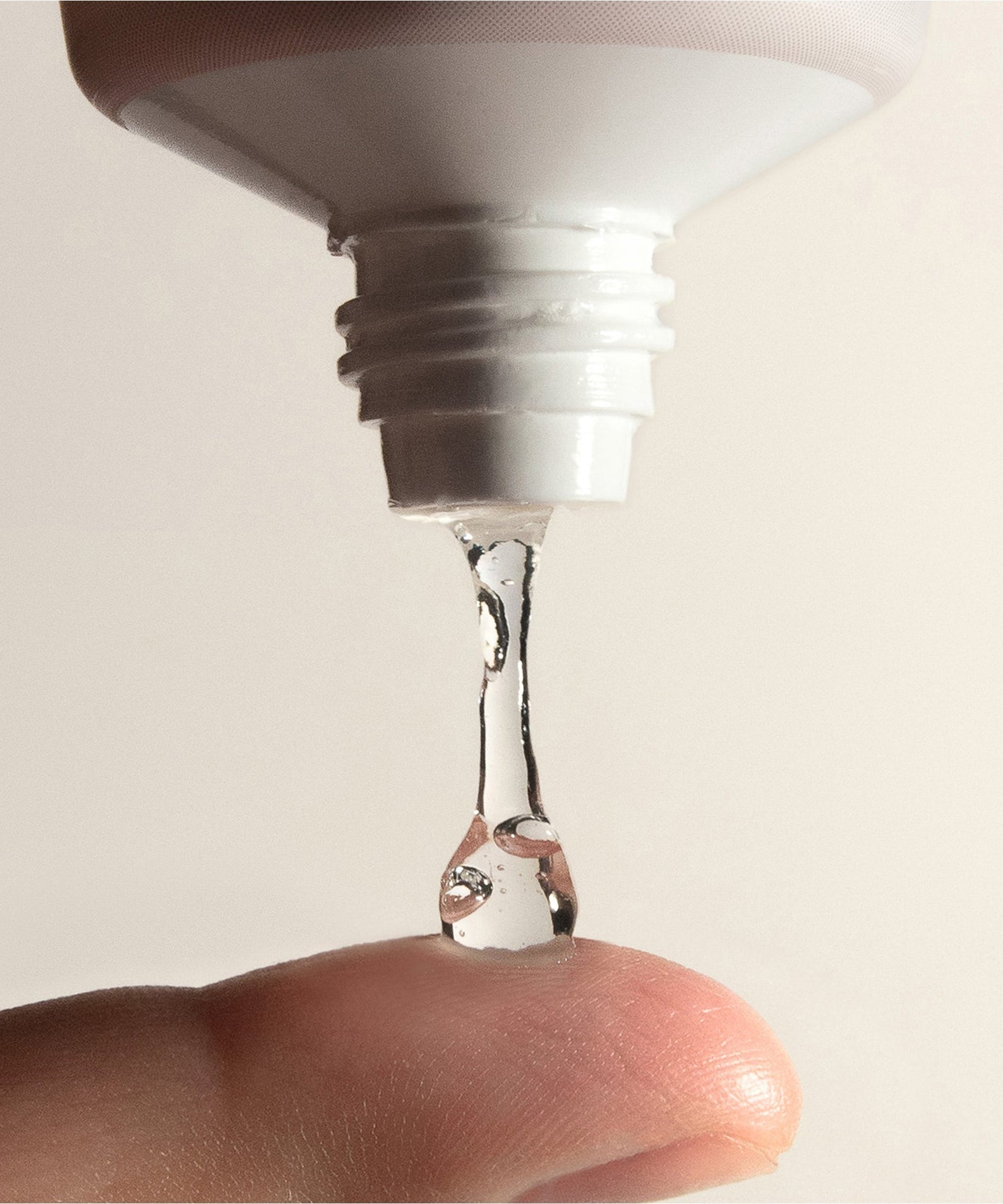 HARU HARU Black Rice Moisture Mildly Acidic Soft Cleansing Gel 100ml being dispensed from tube onto finger