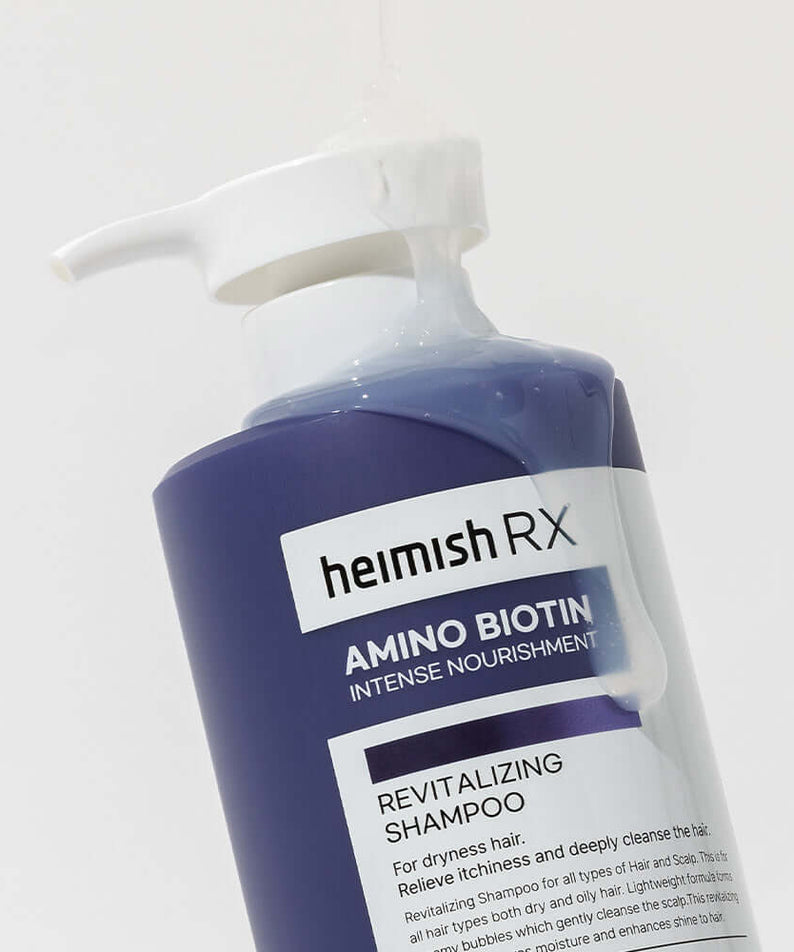 HEIMISH RX Amino Biotin Revitalizing Shampoo 400ml bottle with pump dispenser