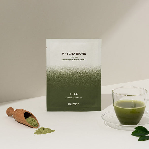 HEIMISH Matcha Biome Low PH Hydrating Mask Sheet available on Koolseoul.com, your Korean Eshop from Seoul !