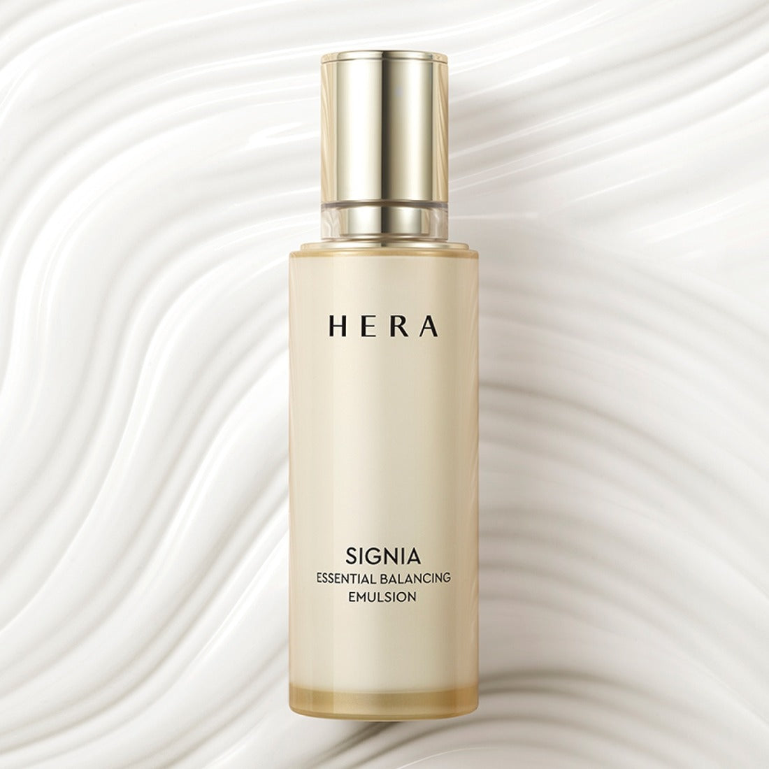 HERA Signa Essentail Balancing Emulsion 150ml on elegant white background