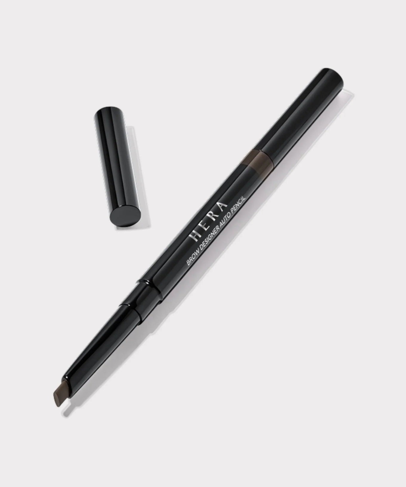 HERA Brow Desighner Auto Pencil for precise brow styling and definition. Elegant black design with retractable feature.