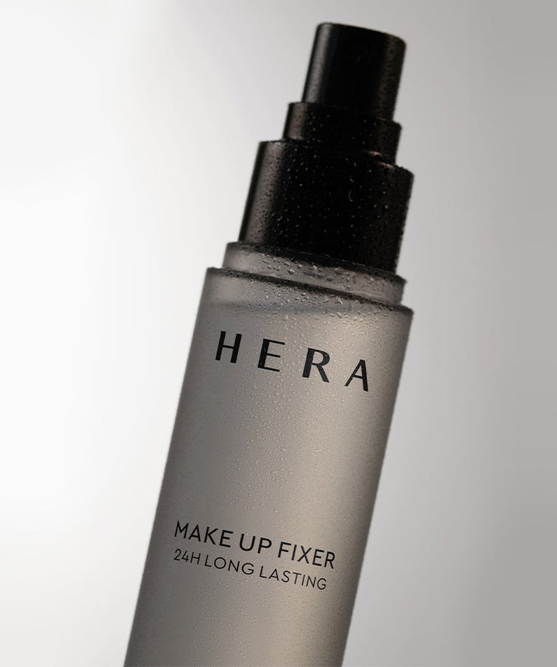 HERA Make Up Fixer 80ml bottle with long-lasting formula and sleek design.