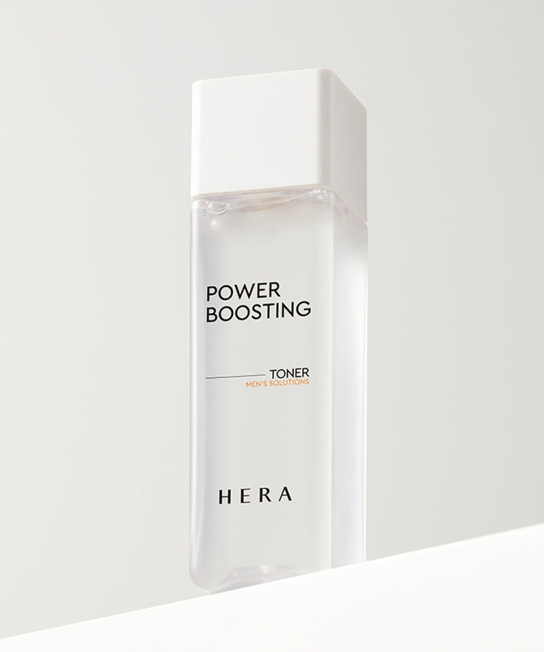 HERA Power Boosting Toner 150ml - Gentleman Korea premium Korean skincare for men, clear minimalist bottle on white background