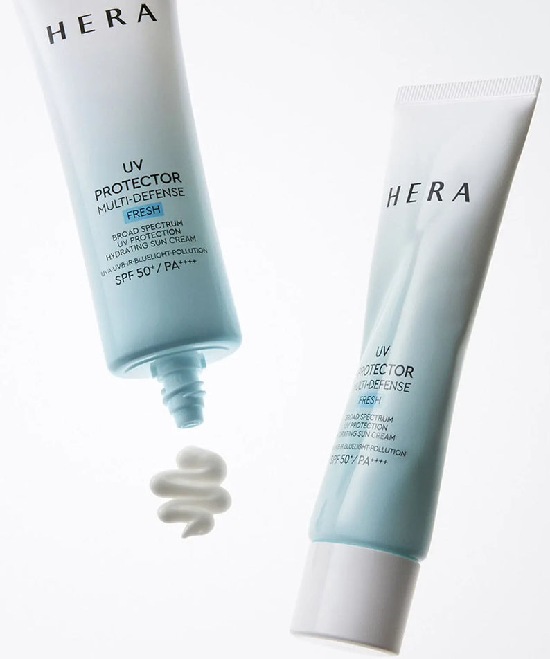 HERA UV Protector Multi-Defense Fresh SPF50+PA++++ 50ml cream texture images