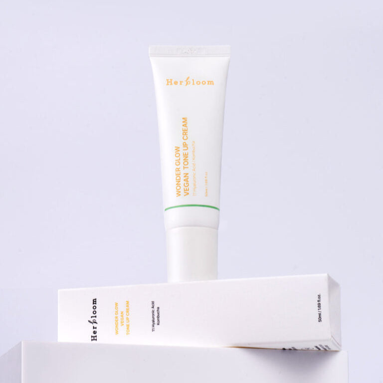 ハーブブルーム ワンダーグロー コンブチャビーガン トーンアップクリーム 50ml