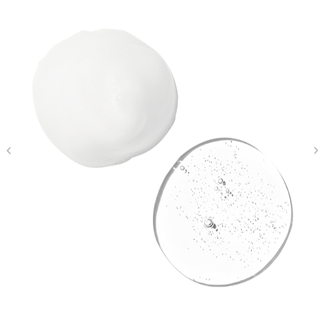 Textures of HIDIFF Panthenol Rapid Soothing Set showing cream and gel consistency designed for soothing skin irritation.