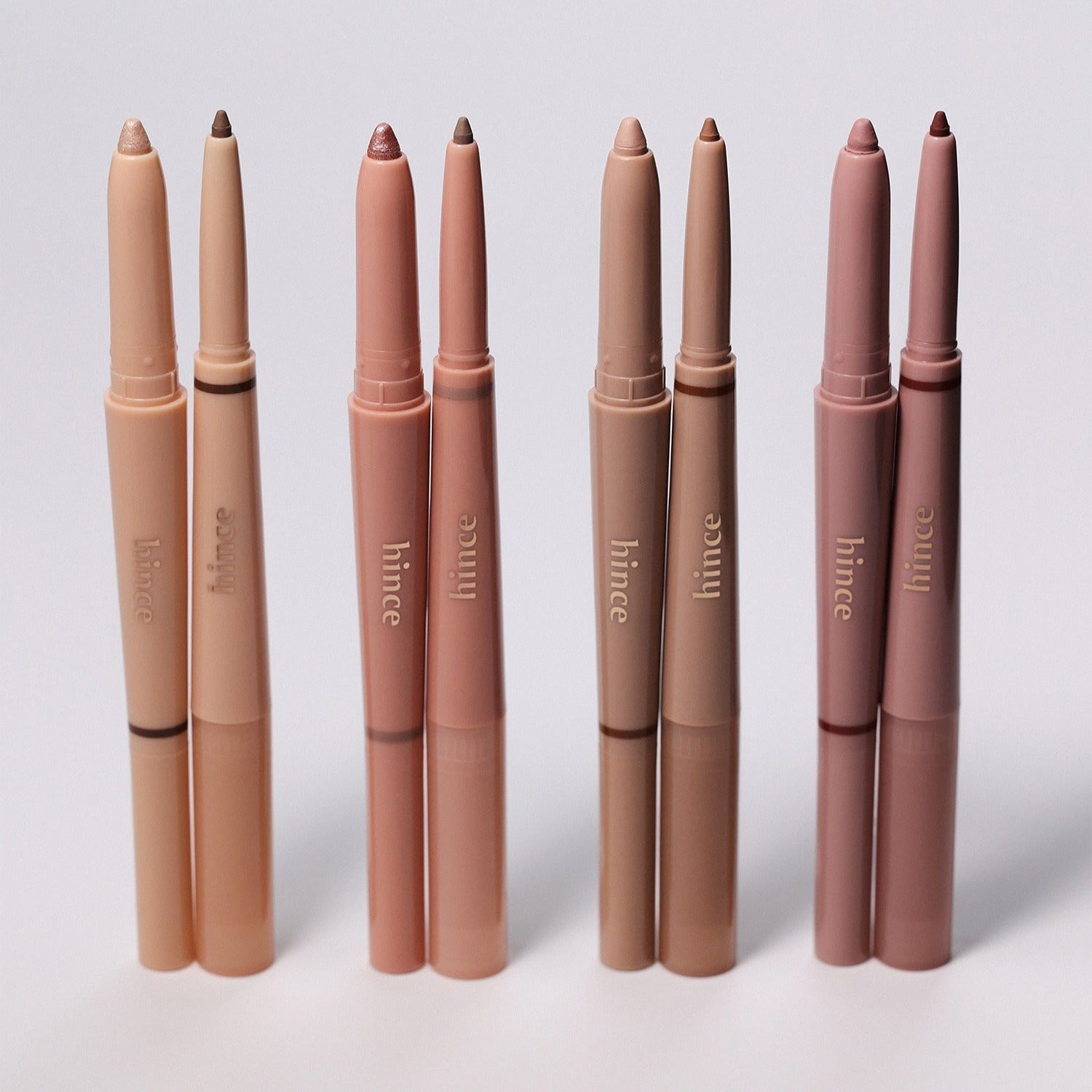 HINCE Depth Dual Color Stick makeup collection showcasing versatile dual-color design for striking eye and lip looks.