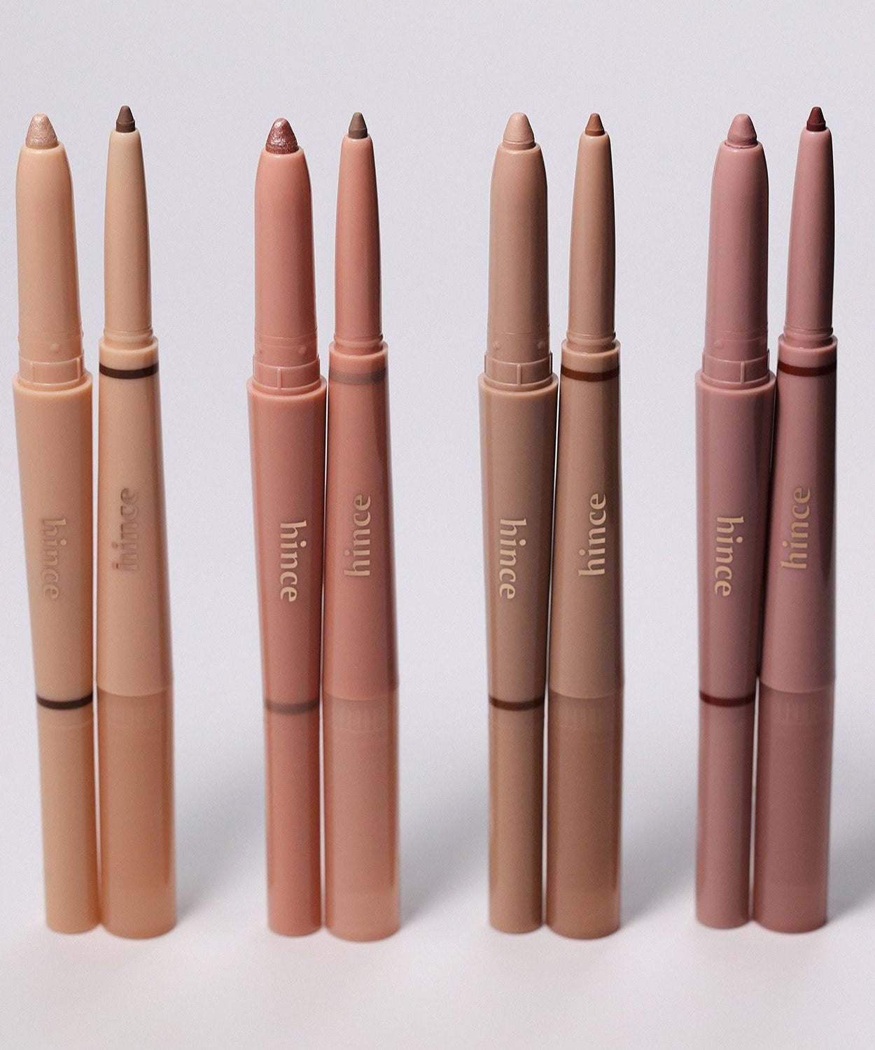 HINCE Depth Dual Color Stick makeup collection showcasing versatile dual-color design for striking eye and lip looks.