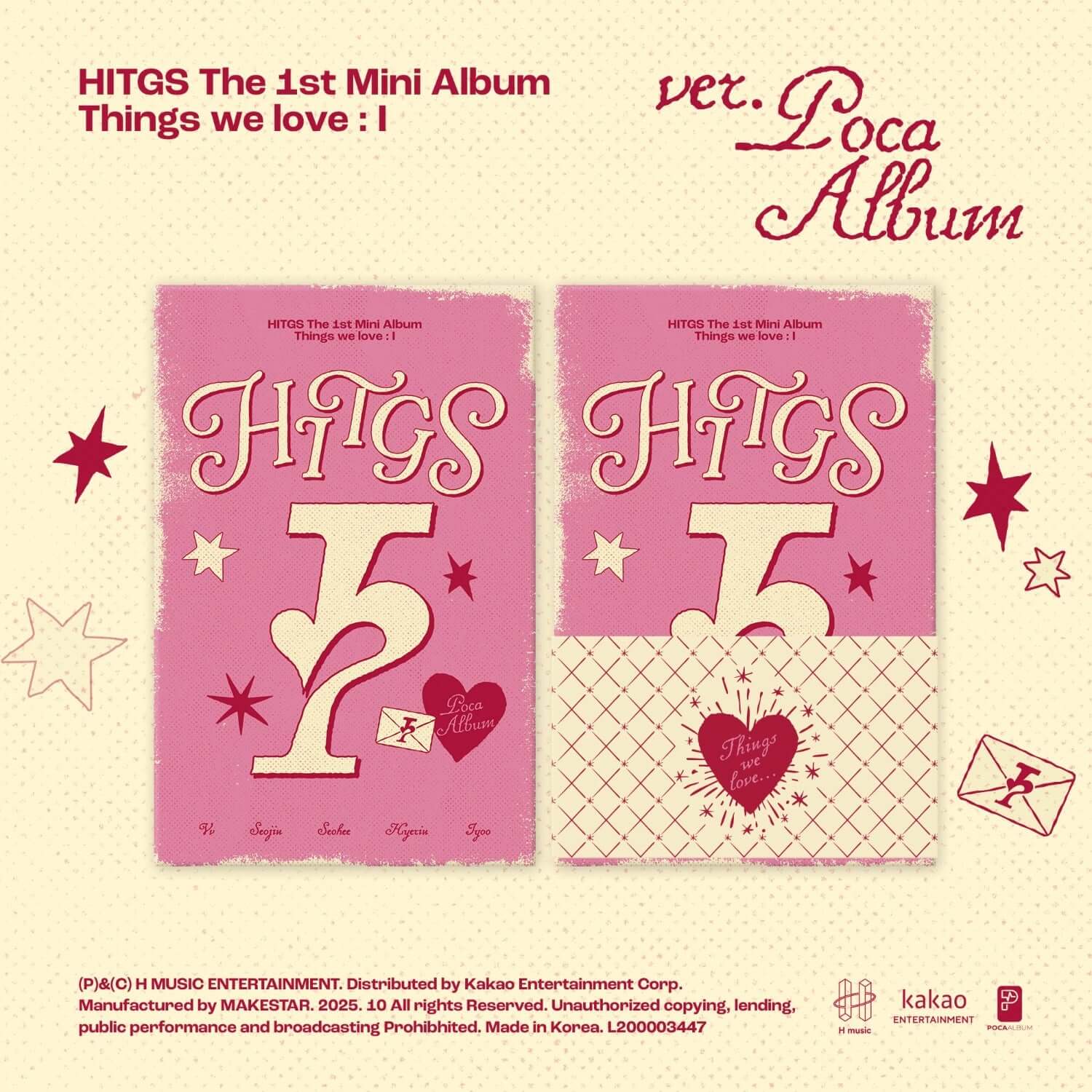 HITGS - The 1st Mini Album [Things we love : I] (POCA) - Kpo | Kool Seoul - Buy Kpop Albums Online