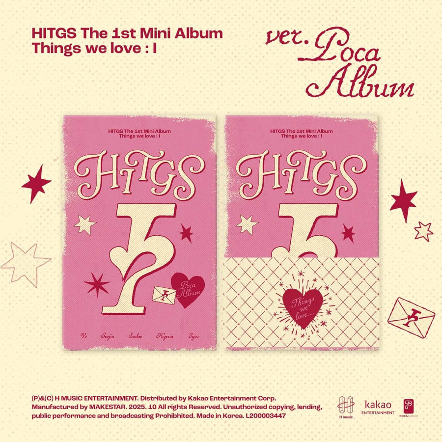 Hitgs - 1stミニアルバム [Things We Love : I] (Poca) - Kpopアルバム