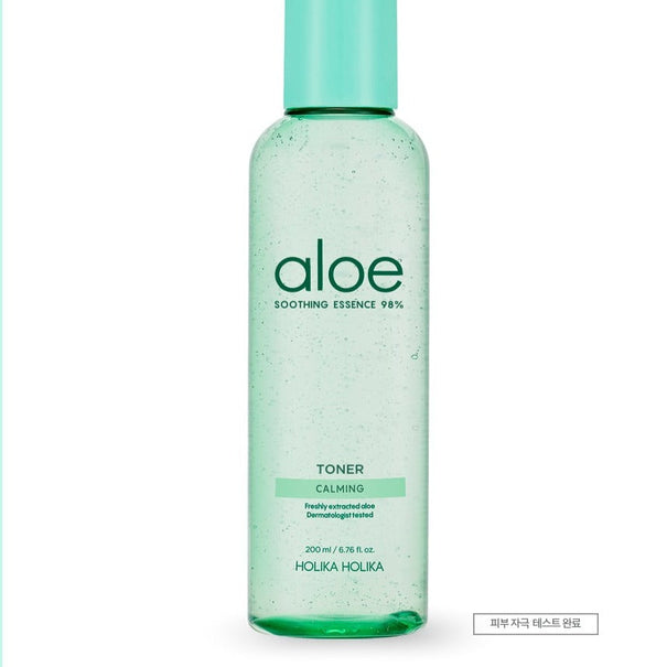 HOLIKA HOLIKA Aloe Soothing Essence 98% Toner 200ml available on Koolseoul.com, your Korean Eshop from Seoul !