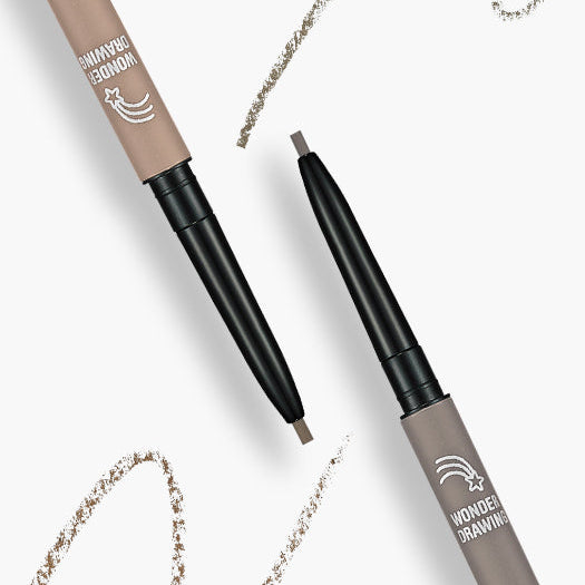 HOLIKA HOLIKA Wonder Drawing Skinny Eyebrow 0.05g pencil with precision tip for perfect brows.