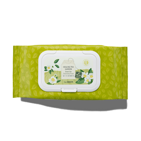 THE SAEM  Healing Tea Garden Green Tea Cleansing Tissue x60