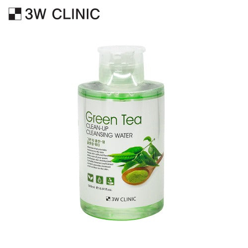 3W CLINIC Clean-Up Cleansing Water 500ml | Kool Seoul