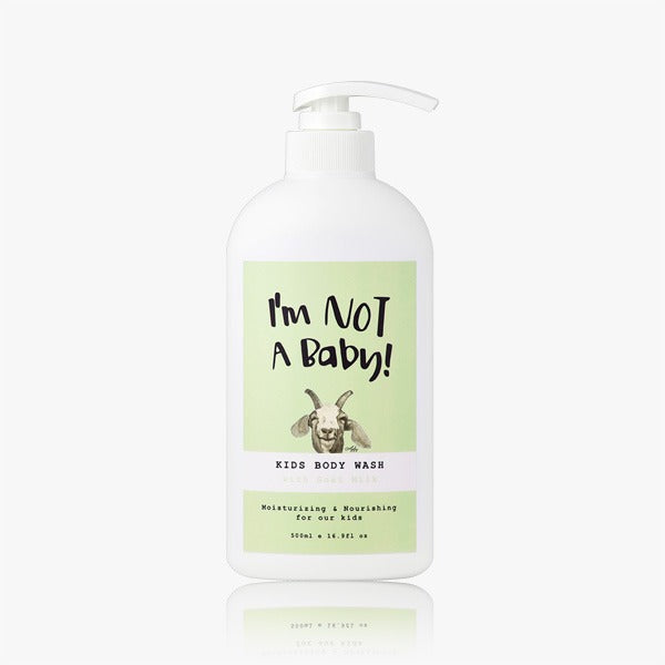 I'M NOT BABY Kids Body Wash 500ml - moisturizing body wash for kids, packaging image.