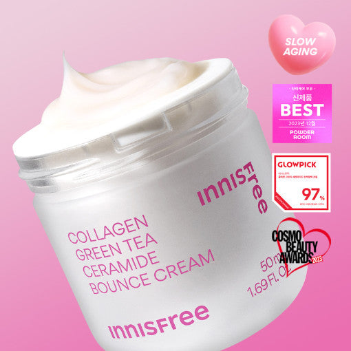 イニスフリー コラーゲン グリーンティー セラミド バウンスクリーム 50ml