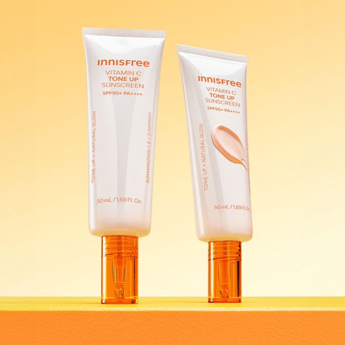 INNISFREE Vita C Spot Tone Up Sunscreen SPF50+/PA++++ 50ml disponible sur Ma petite Coree, ton Eshop 100% K-beauty en direct de Seoul