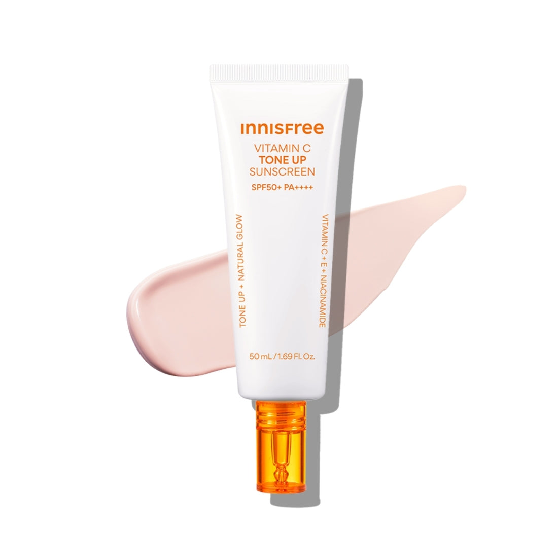 INNISFREE Vita C Spot Tone Up Sunscreen SPF50+/PA++++ 50ml with swatch