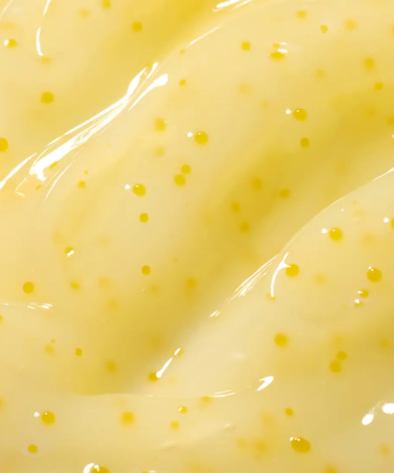 Texture of INNISFREE Vitamin C Enzyme Brightening Cream 50ml with brightening beads