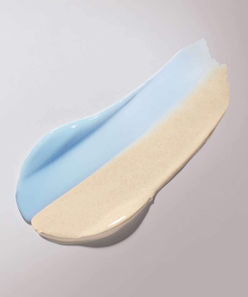 INNISFREE Volcanic Pore Dual Mask 110ml texture, showcasing dual-layer mask with vibrant colors and smooth application for skincare.