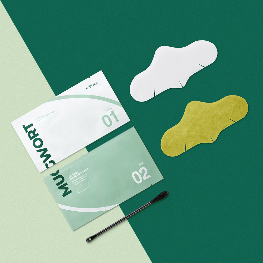 Isntree Mugwort Calming Clear Nose Pack_3.5+3.5g(5 Sheets)