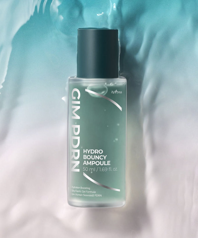 ISNTREE Gim PDRN Hydro Bouncy Ampoule 50ml product image showcasing the refreshing skincare formula