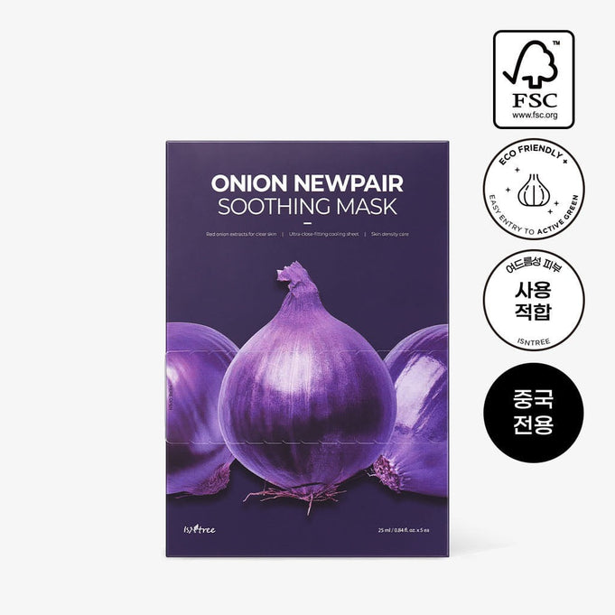 ISNTREE  Onion Newpair Soothing Mask 25ml x 5 sheets