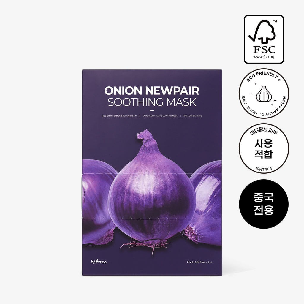 ISNTREE  Onion Newpair Soothing Mask 25ml x 5 sheets